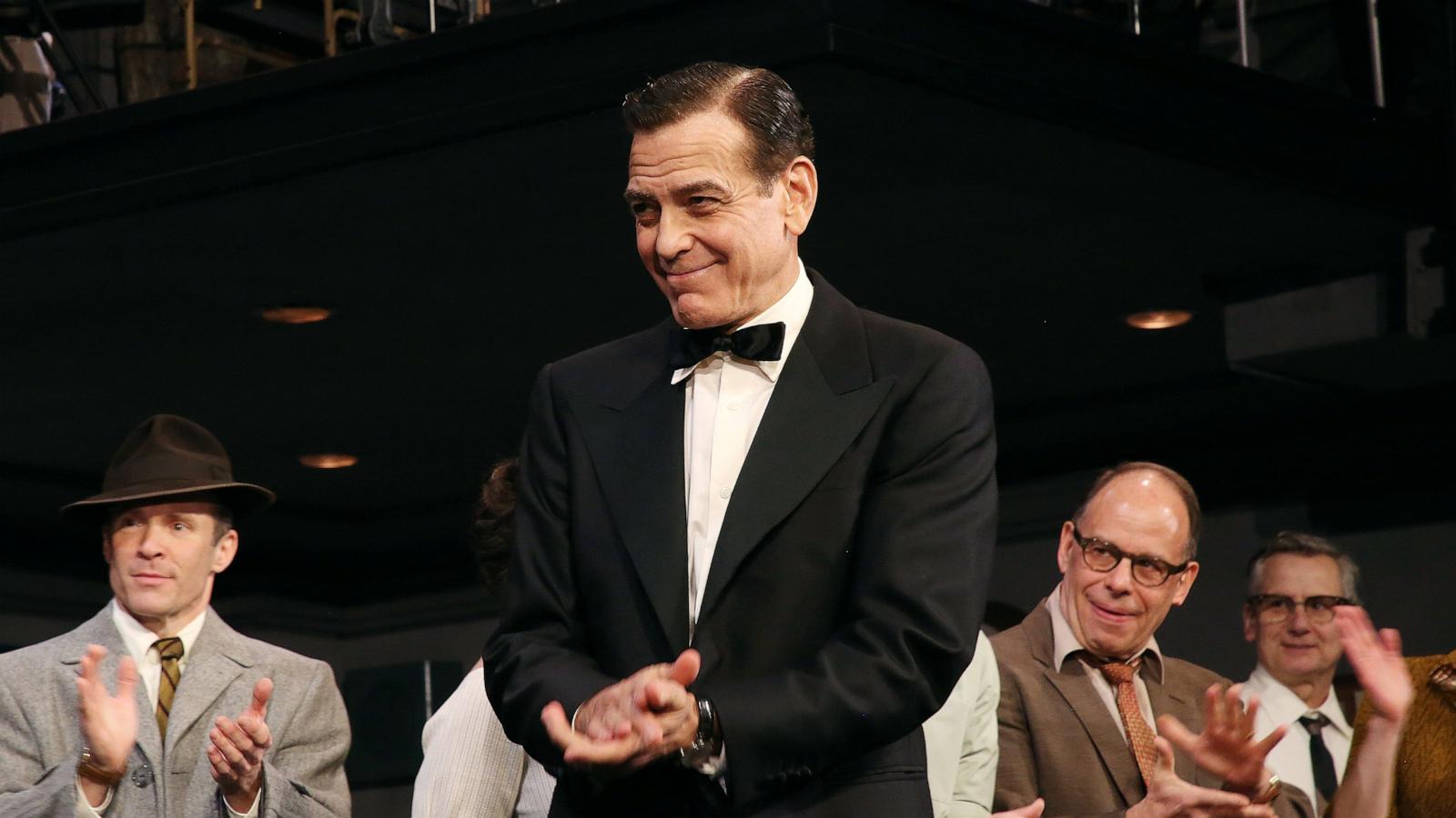 PHOTO: George Clooney during the opening night curtain call of "Good Night and Good Luck" on Broadway at The Winter Garden Theatre on April 03, 2025 in New York City on April 3, 2025 in New York City.