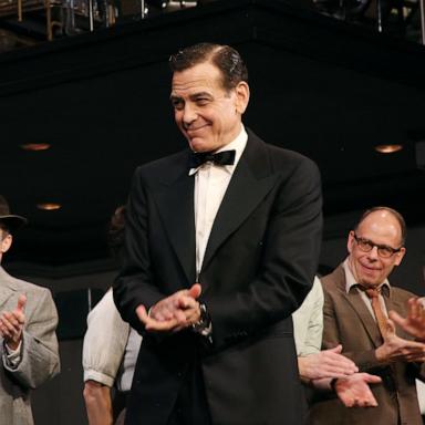PHOTO: George Clooney during the opening night curtain call of "Good Night and Good Luck" on Broadway at The Winter Garden Theatre on April 03, 2025 in New York City on April 3, 2025 in New York City.