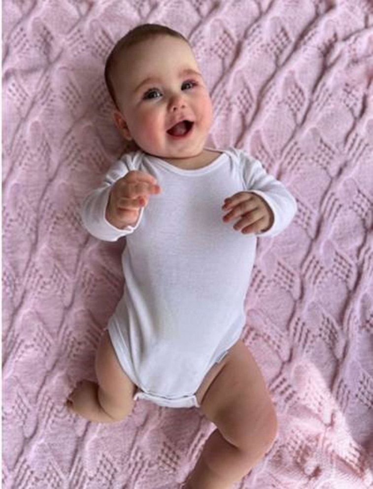 PHOTO: 7-month-old Isa is this year's official Gerber baby. According to her parents, Isa loves to "interact with the world around her."