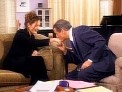 VIDEO: Charlie Gibson kisses an actresss hand.