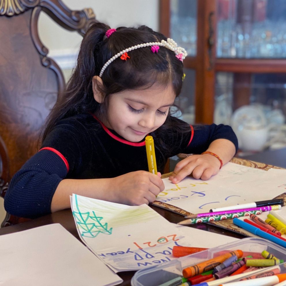 VIDEO: Five-year-old hand made New Year’s cards for nursing home resident