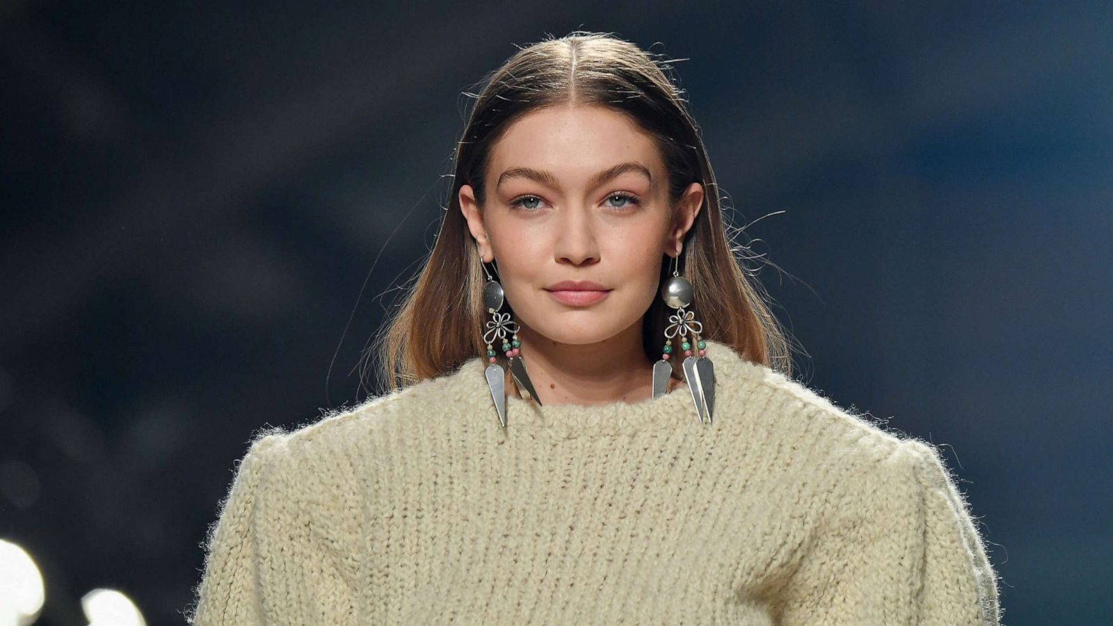 PHOTO: Gigi Hadid walks the runway during the Isabel Marant show as part of the Paris Fashion Week Womenswear Fall/Winter 2020/2021 on Feb. 27, 2020, in Paris.