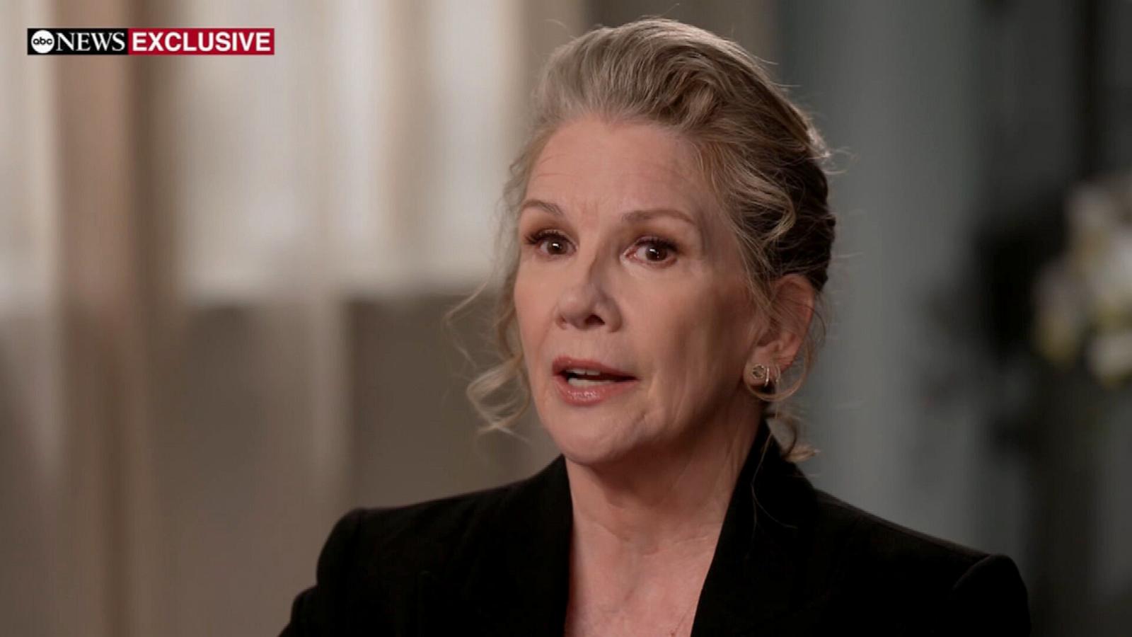 PHOTO: Actress Melissa Gilbert and attorney Larry Stein speak with ABC News' George Stephanopoulos in an interview that aired April 6, 2026, on "Good Morning America."