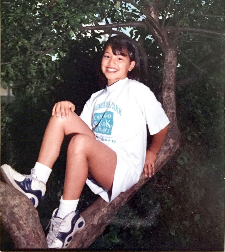 PHOTO: Gina Rodriguez, age 15 at summer camp in Chicago.