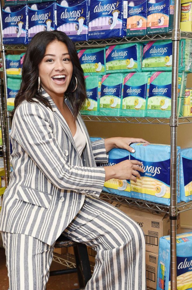 PHOTO: Gina Rodriguez kicks off Always #EndPeriodPoverty campaign to keep girls in school, Aug. 07, 2018.