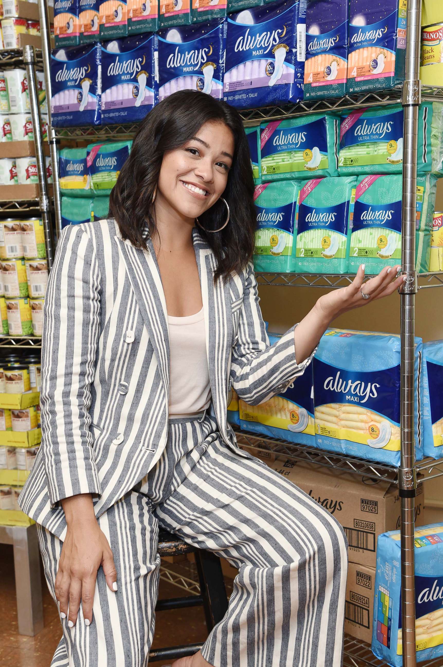 PHOTO: Gina Rodriguez kicks off Always #EndPeriodPoverty campaign to keep girls in school, Aug. 07, 2018.
