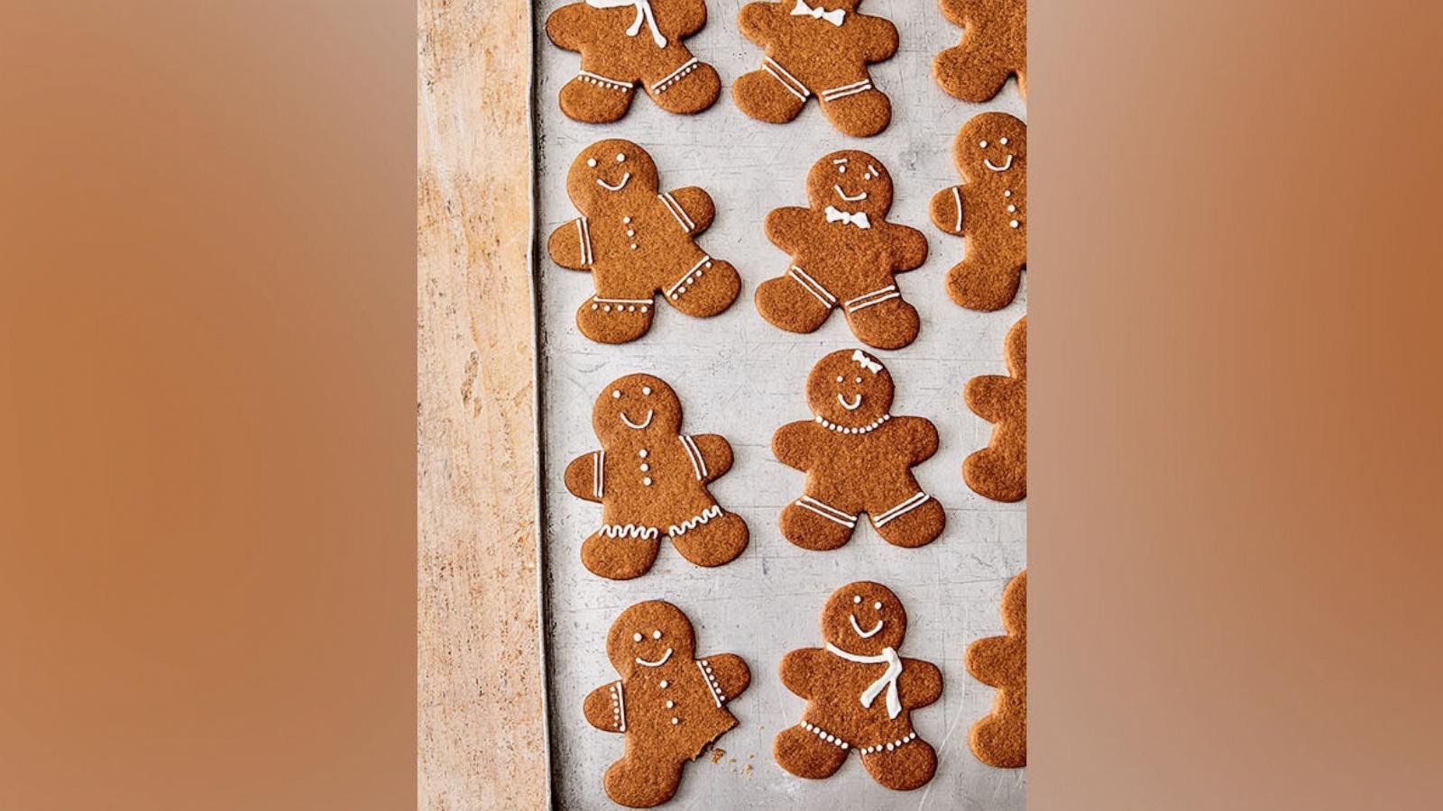 PHOTO: A sheet tray of gingerbread cut out cookies, from "Bake Your Heart Out: Foolproof Recipes to Level Up Your Home Baking" by Dan Langan © 2023.