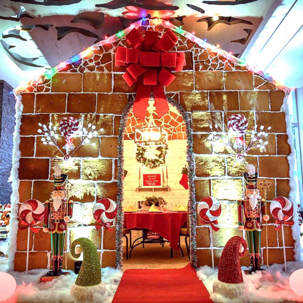 VIDEO: Life-size gingerbread house lets guests host sweet parties