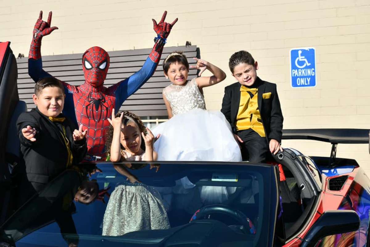 PHOTO: Zoe Figueroa, 8, is seen at her party in San Diego, California, celebrating her birthday and being cancer-free with her brothers Zach, 11 and Zayden, 7 and sister Zandrea, 5.