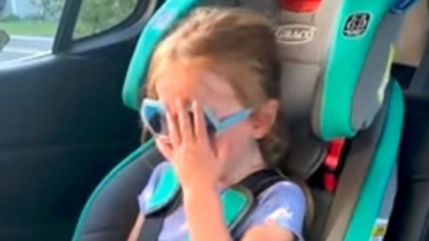 PHOTO: Mom Jessica Baker of Maple Grove, Minnesota, recorded her 5-year-old daughter Kenzie's reaction to learning she'd one day be heading off to college.