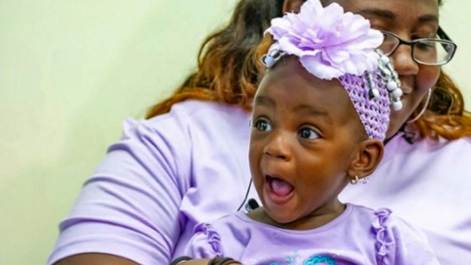 PHOTO: The moment deaf toddler A'deja Rivers, 1, hears for the first time after receiving cochlear implants was caught on video.