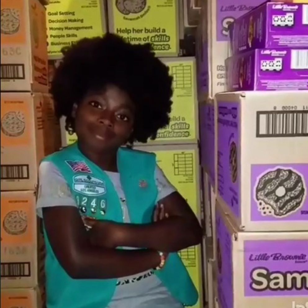 VIDEO: 10-year-old Girl Scout's Cardi B rap boosts cookie sales