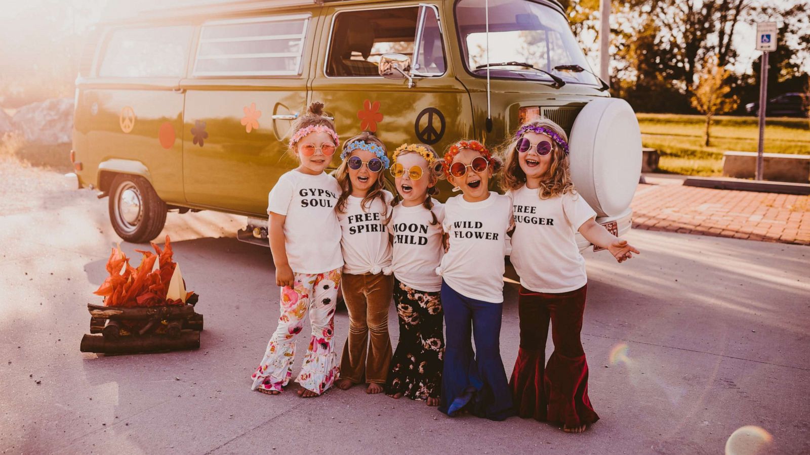 PHOTO: Aurora, Olive, Haven, Lyla and Aubrey, all 3 years old, pose together once a year to celebrate their friendship.