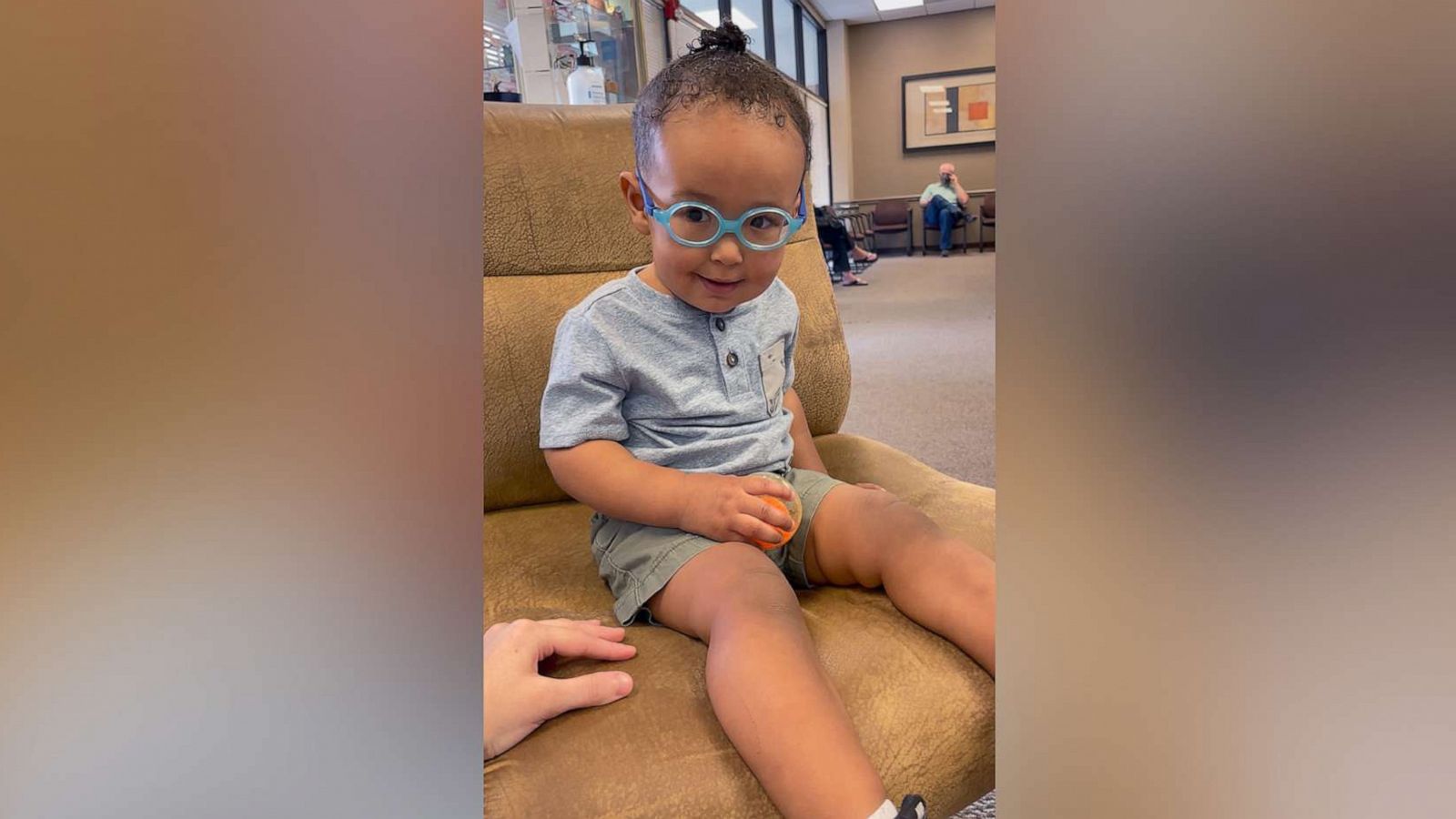 PHOTO: Keaton, a 16-month-old from Sugar Land, Texas, had an adorable reaction when wearing prescription glasses for the first time.