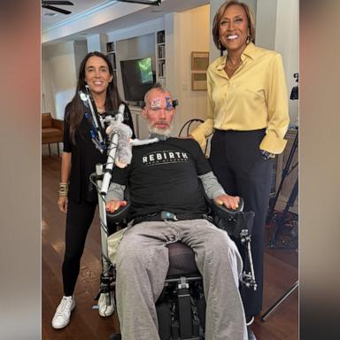 PHOTO: Former New Orleans Saints safety Steve Gleason opens up to ABC News' Robin Roberts about living with ALS, a progressive disease.