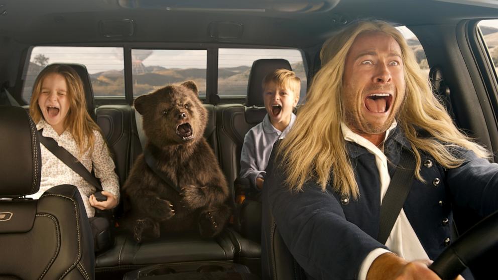 PHOTO: Ram trucks and actor Glen Powell put new spin on "Goldilocks and the Three Bears" in brand's 2025 Big Game commercial.