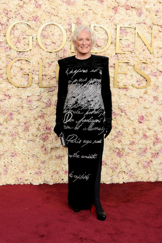 PHOTO: Glenn Close attends the 82nd Annual Golden Globe Awards at The Beverly Hilton, Jan. 5, 2025, in Beverly Hills, Calif.