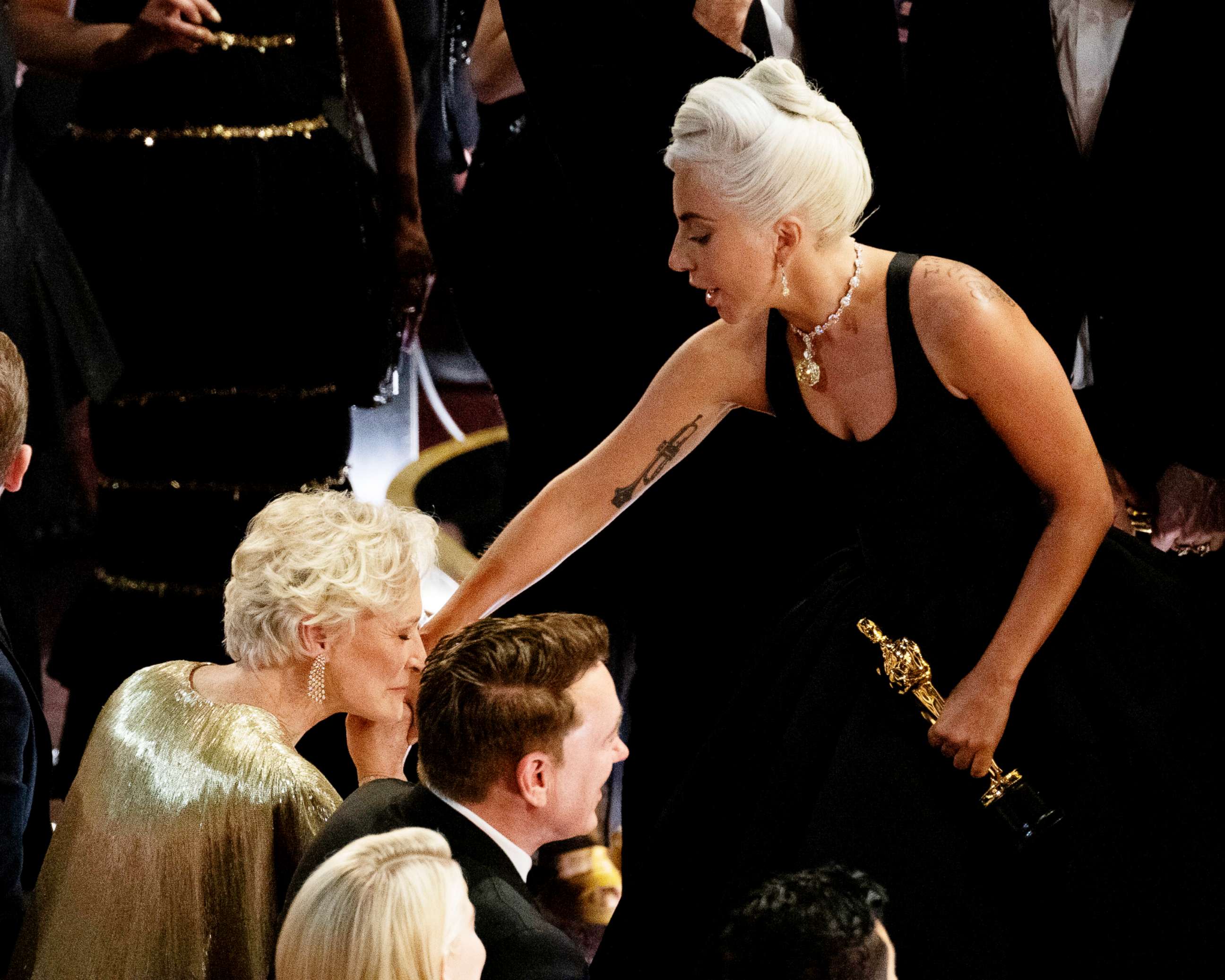 PHOTO: Glenn Close and Lady Gaga at the 91st Annual Academy Awards at Hollywood and Highland, Feb. 24, 2019, in Hollywood, Calif.