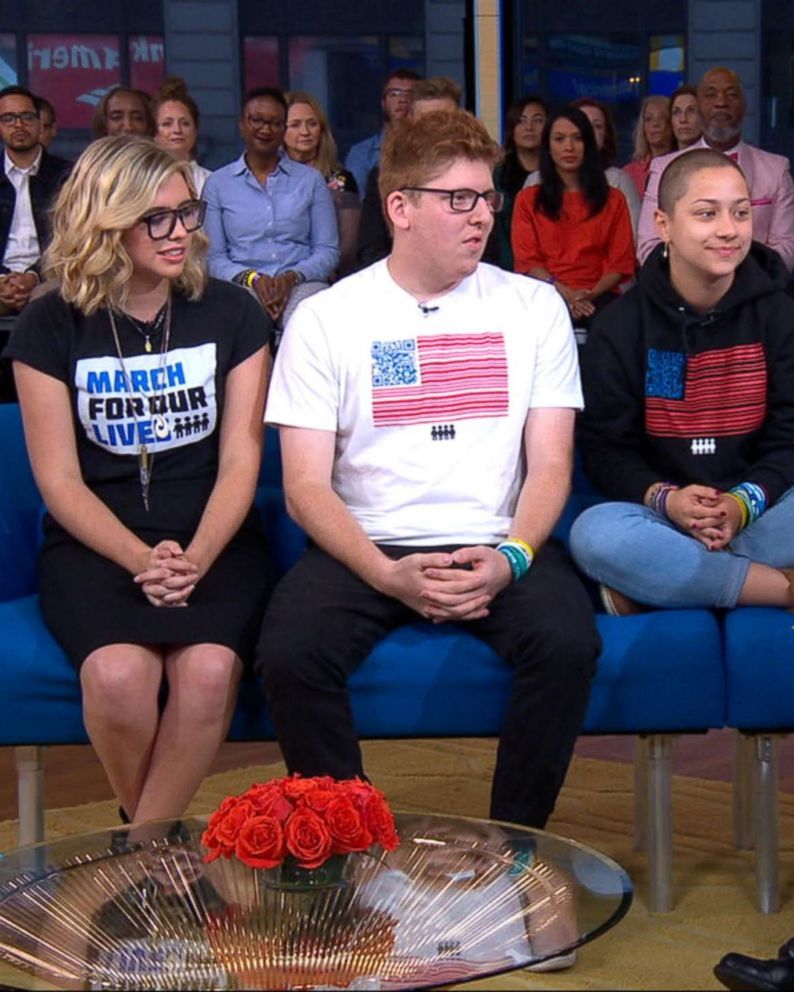 PHOTO: Delaney Tarr, Matt Deitsch and Emma Gonzalez have written the new book "Glimmer of Hope: How Tragedy Sparked A Movement," the official story of organizing that march in the days after the horrific shooting in Parkland, Fla.