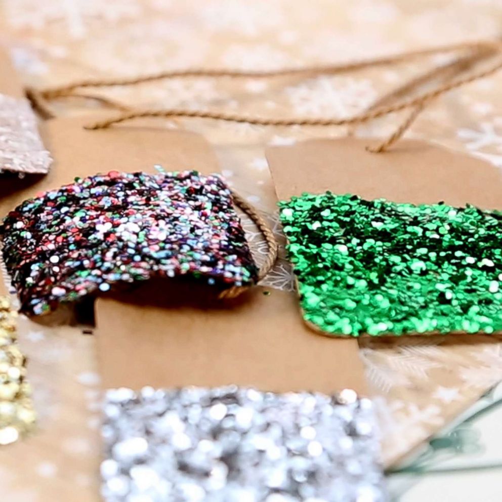 VIDEO: These DIY glitter gift tags are perfect to add a sparkle to the holiday