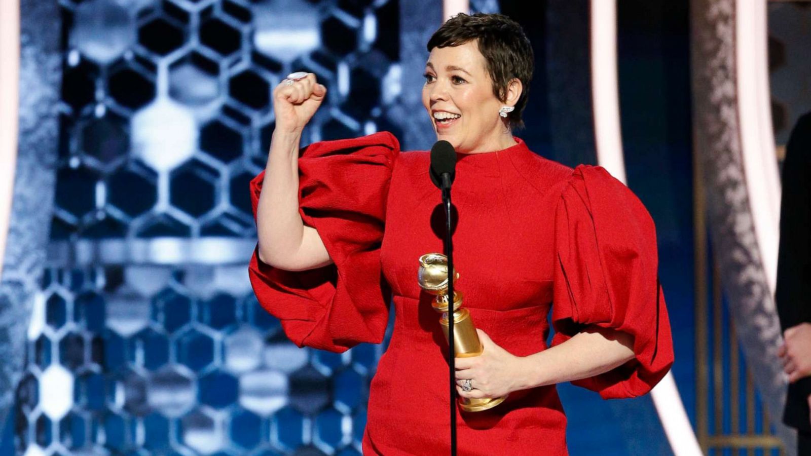 PHOTO: Olivia Colman accepts the award for Best Performance By An Actress In A Television Series-Drama for "The Crown" onstage during the 77th Annual Golden Globe Awards at The Beverly Hilton Hotel on Jan. 5, 2020, in Beverly Hills, Calif.