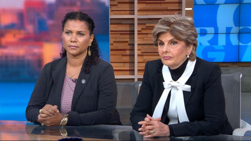 PHOTO: Lise-Lotte Lublin and Gloria Alred appear on "Good Morning America," Sept. 26, 2018, in New York City.
