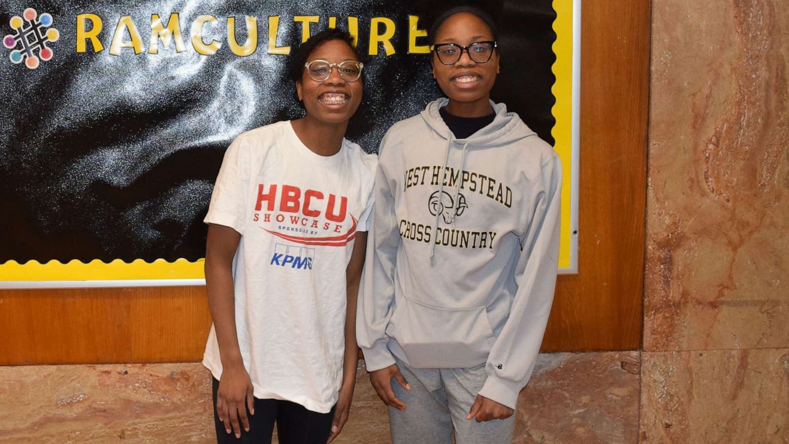 PHOTO: Gloria and Victoria Guerrier, twin sisters from New York, have been named West Hempstead Secondary School's valedictorian and salutatorian respectively