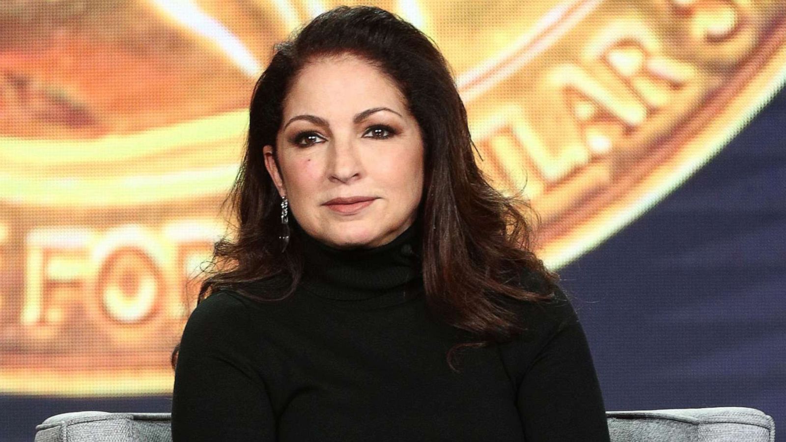 PHOTO: Gloria Estefan speaks during a press tour appearance in Pasadena, Calif., Feb. 1, 2019.