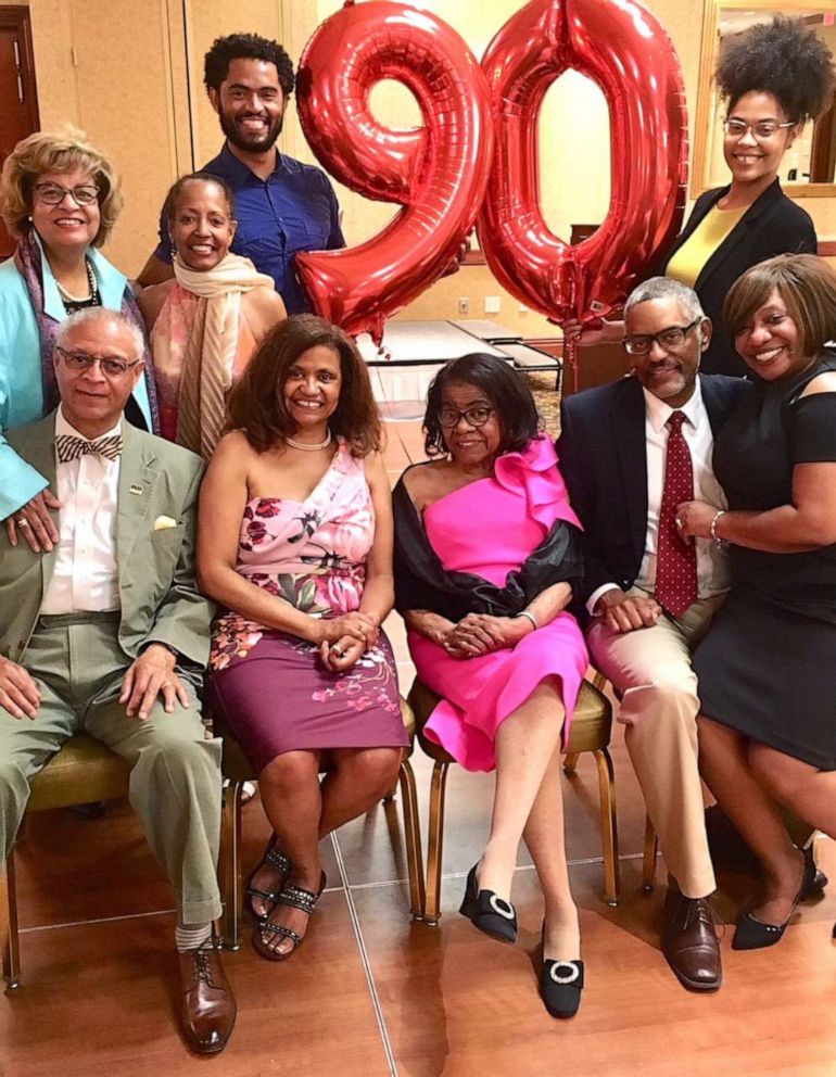PHOTO: Gloria Gilmer and family at her 90th birthday celebration in 2018.