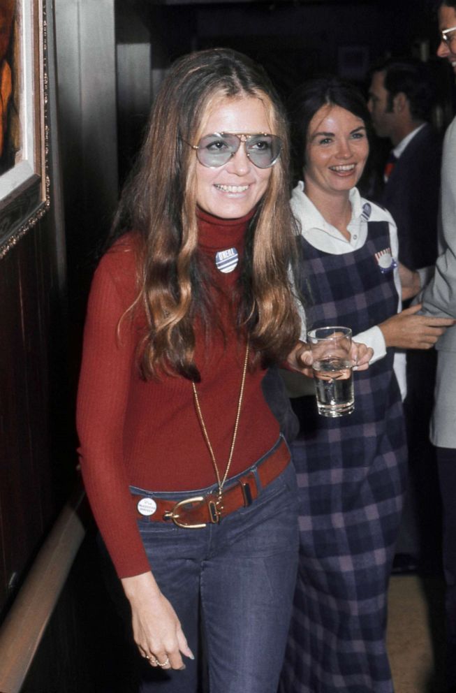 PHOTO: In this Oct. 15, 1972, file photo, Gloria Steinem attends a fundraiser and rally for California State Senate candidate Catherine O'Neill (R) in Los Angeles.