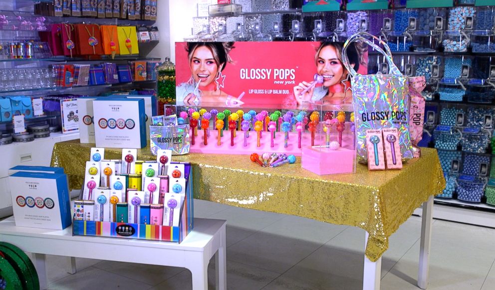 PHOTO: A Glossy Pops display at Dylan's Candy Bar in New York City.