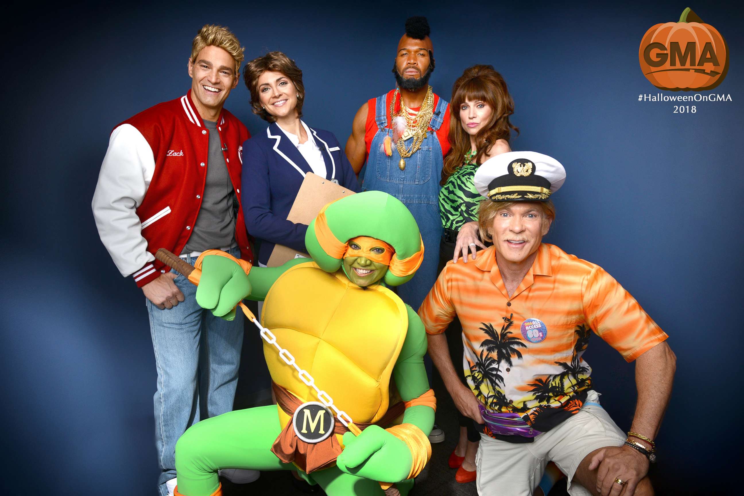 PHOTO: "GMA" anchors celebrate Halloween in '80s style.