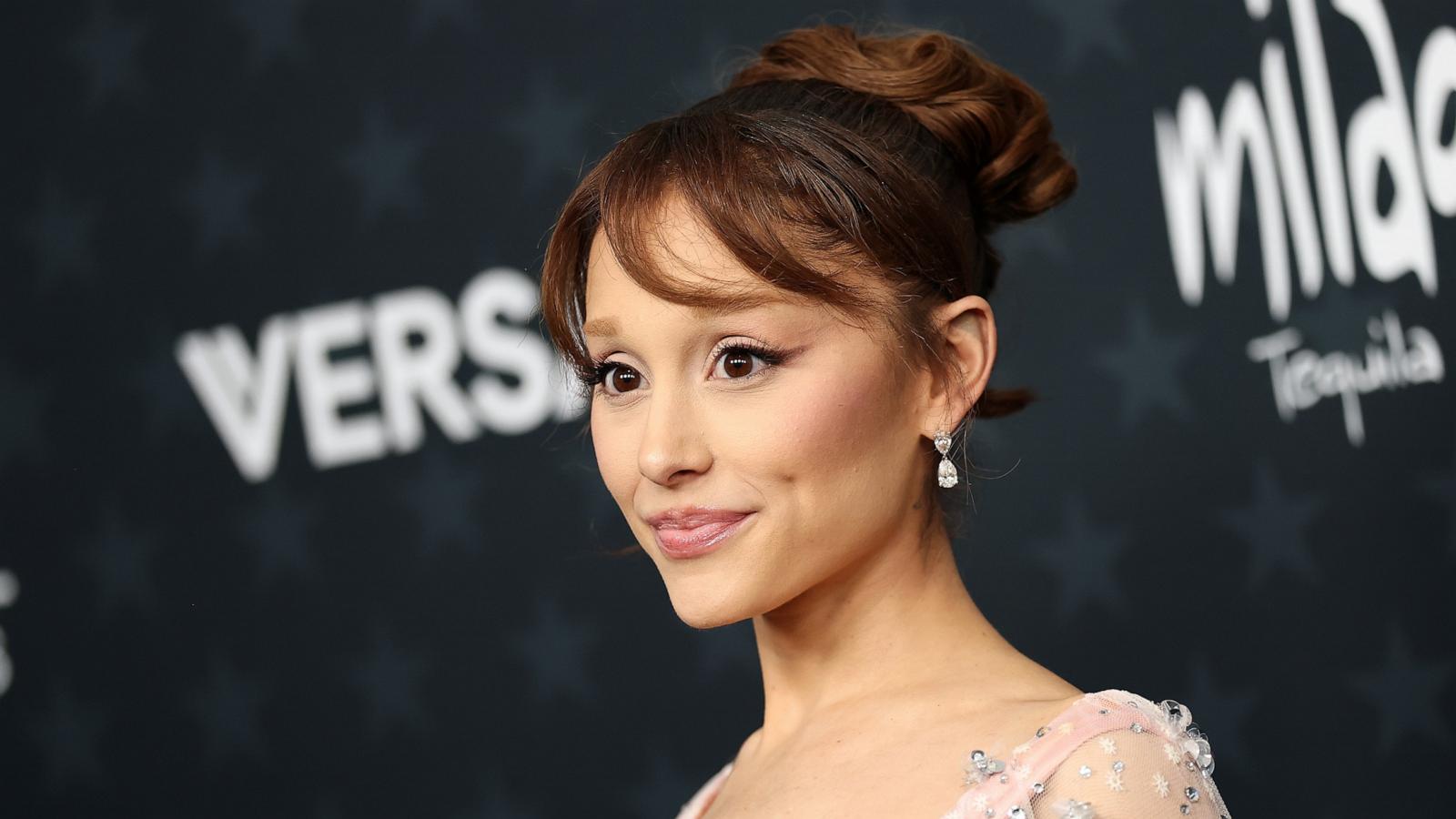 Ariana Grande attends the 31st Annual Critics Choice Awards at Barker Hangar on January 04, 2026 in Santa Monica, California.