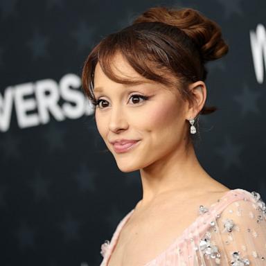 Ariana Grande attends the 31st Annual Critics Choice Awards at Barker Hangar on January 04, 2026 in Santa Monica, California. 