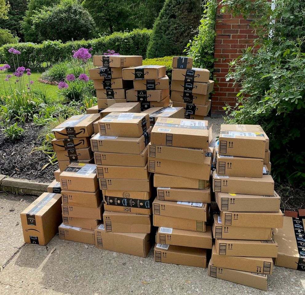 PHOTO: Pictured are some of the books delivered to Zeneta Everhart for her book drive following the May 14, 2022, shooting at Tops Friendly Markets in Buffalo, New York.