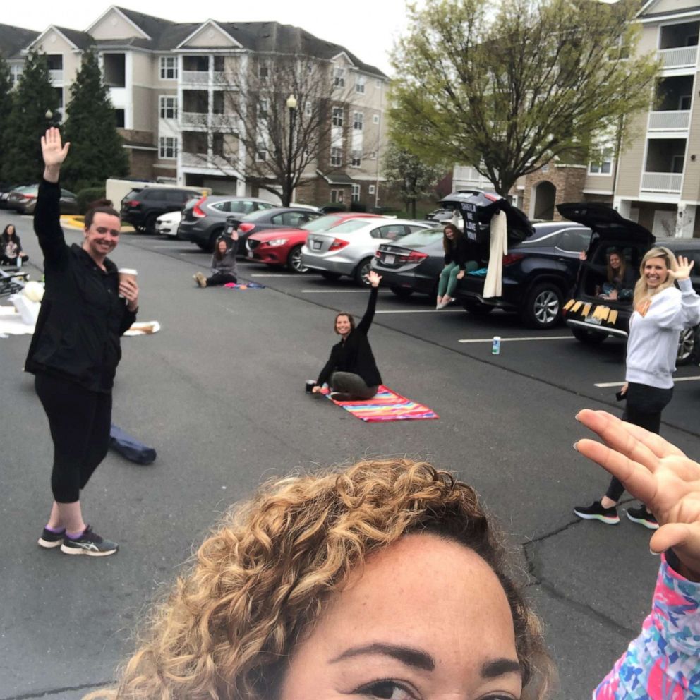 VIDEO: These friends threw a bride-to-be a bridal shower in her parking lot 