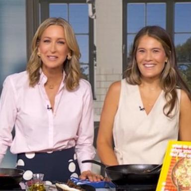 PHOTO: Caroline Chambers, right, appears on "Good Morning America" on Aug. 11, 2026.