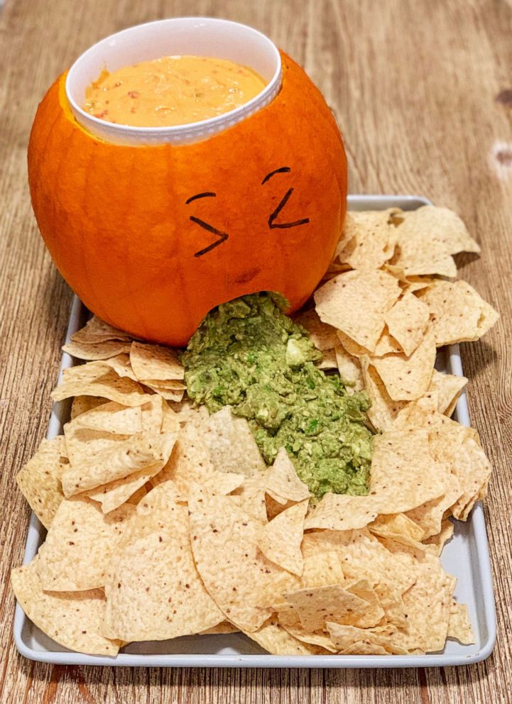 PHOTO: I made Pinterest's top 10 Halloween recipes of 2019, which included jack-o-lantern chips and dips.