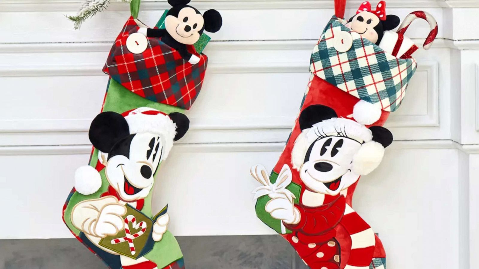 PHOTO: Mickey Mouse stockings can be personalized for the Holidays.