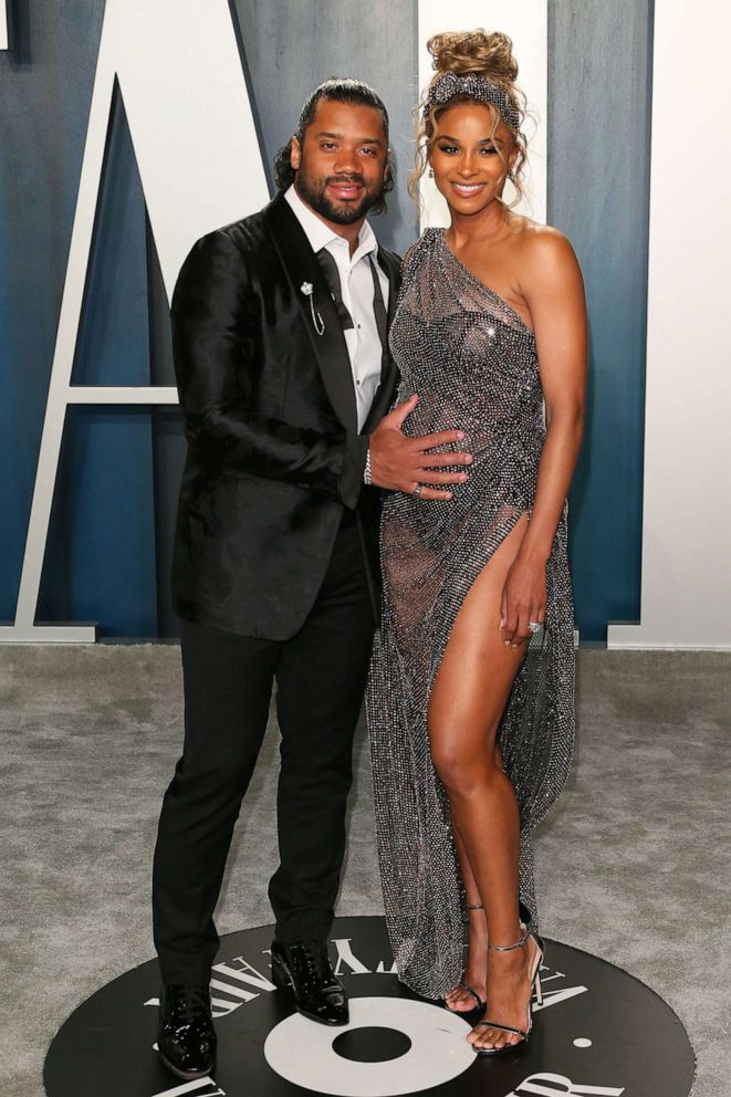 PHOTO: Ciara and Russell Wilson attend the 2020 Vanity Fair Oscar Party in Beverly Hills, Calif.,  Feb. 9, 2020. 