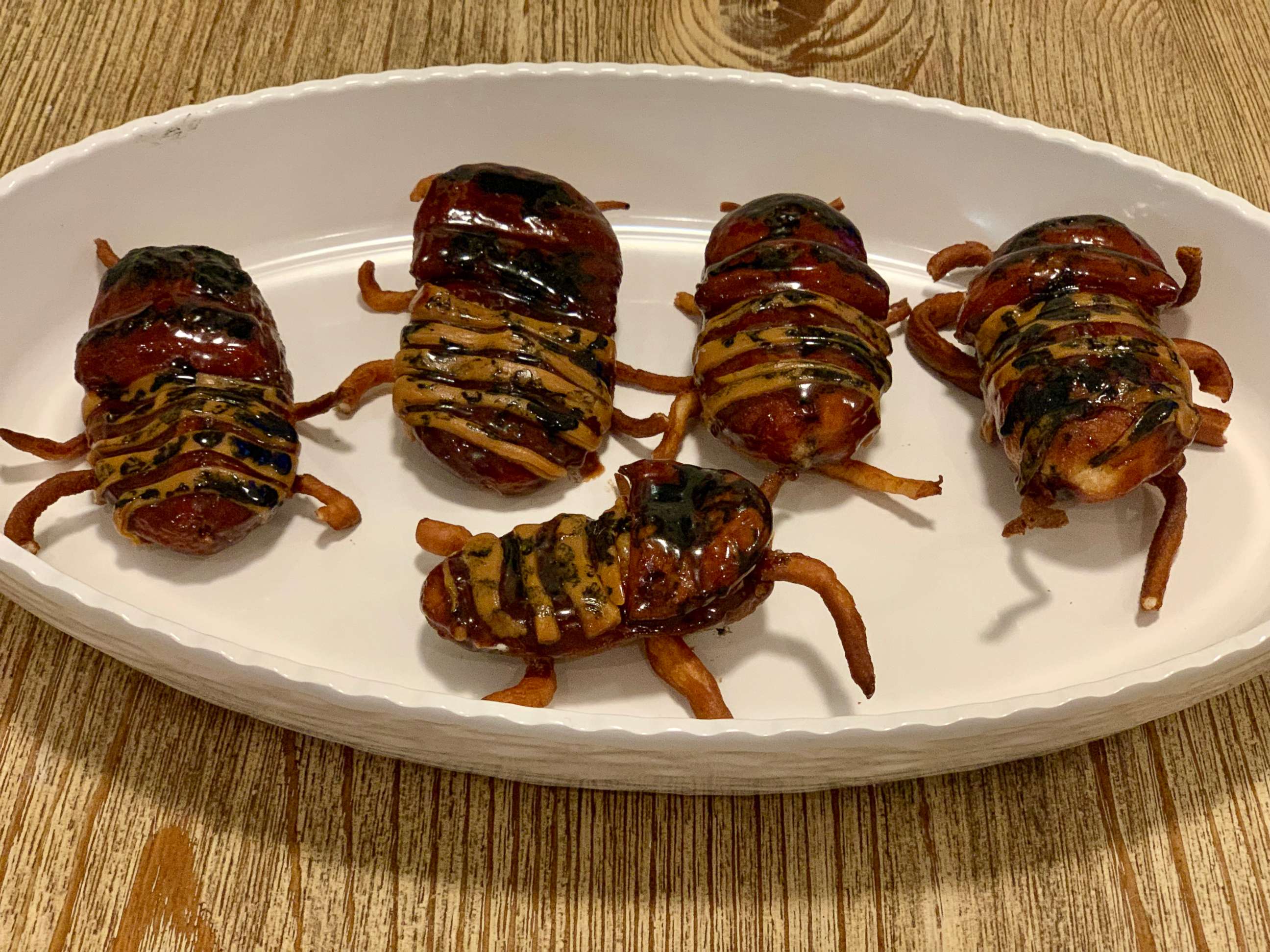 PHOTO: I made Pinterest's top 10 Halloween recipes of 2019, which included Boston cream donuts that look like cockroaches.
