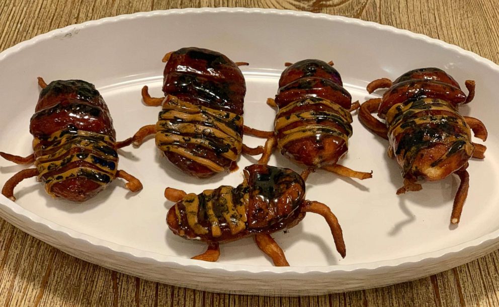 PHOTO: I made Pinterest's top 10 Halloween recipes of 2019, which included Boston cream donuts that look like cockroaches.
