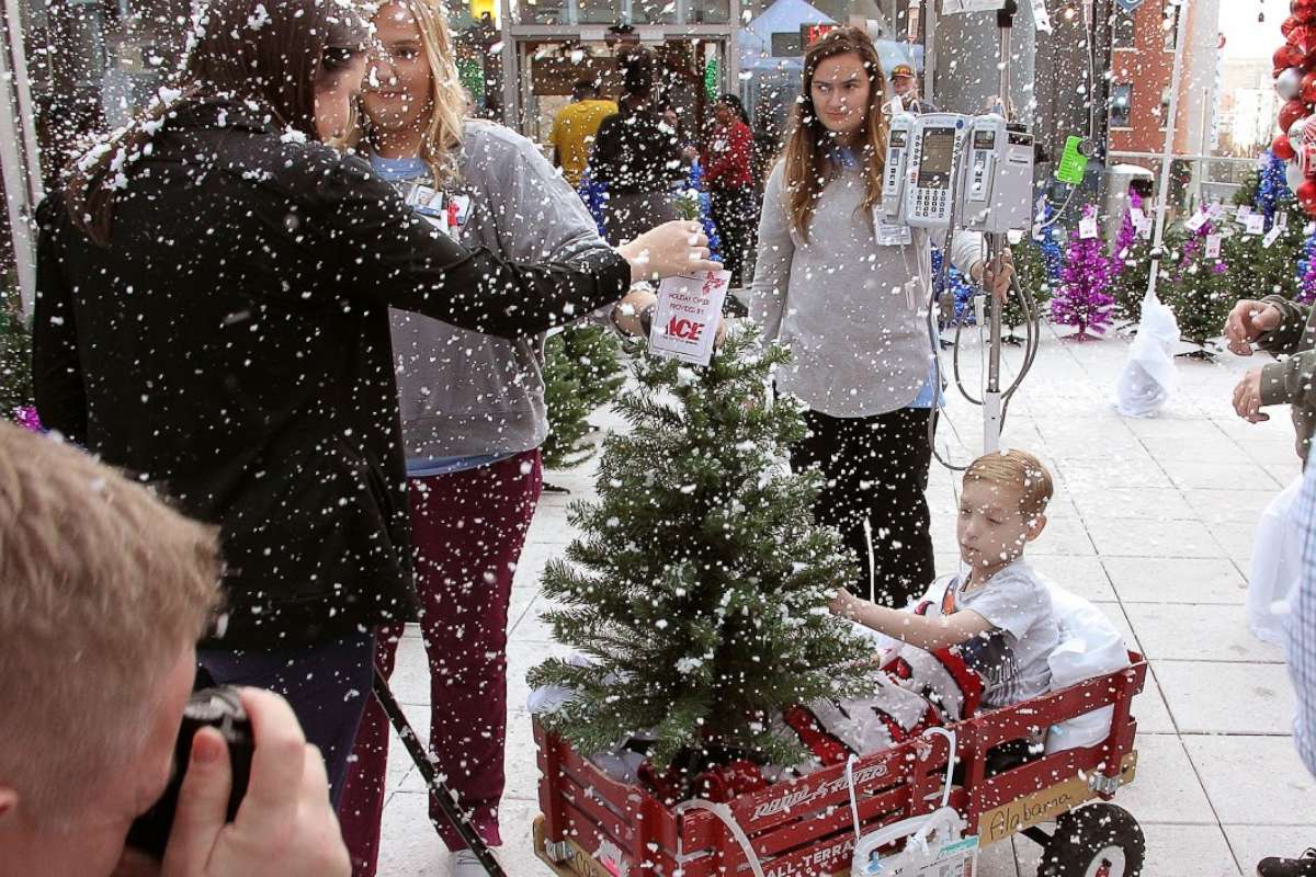 PHOTO: Patients at Children’s of Alabama got to pick their own Christmas tree in a winter wonderland of more than 300 Christmas trees.