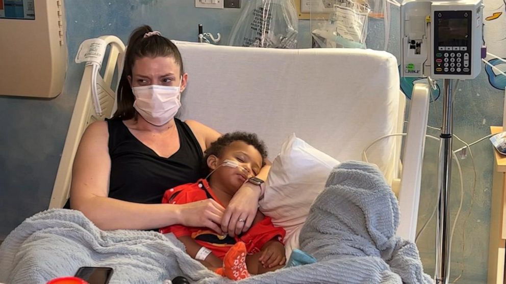 PHOTO: Amanda Bentley of California, said her 18-month-old son Joshua has been hospitalized for more than one week with RSV.