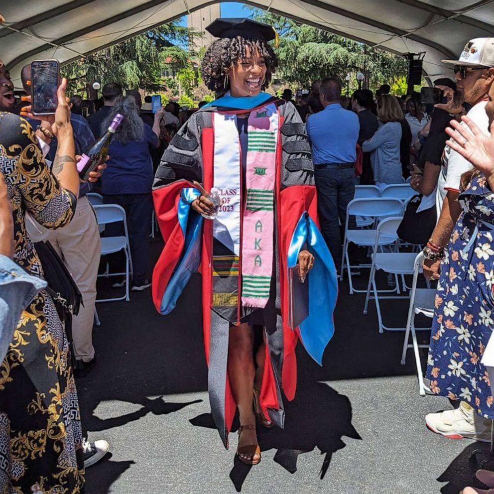 VIDEO: Woman celebrates earning Ph. D. with gift registry organized by friend