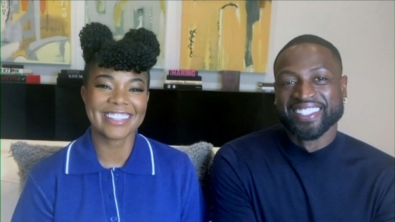 PHOTO: Gabrielle Union and Dwyane Wade appears on "Good Morning America," May 18, 2021.