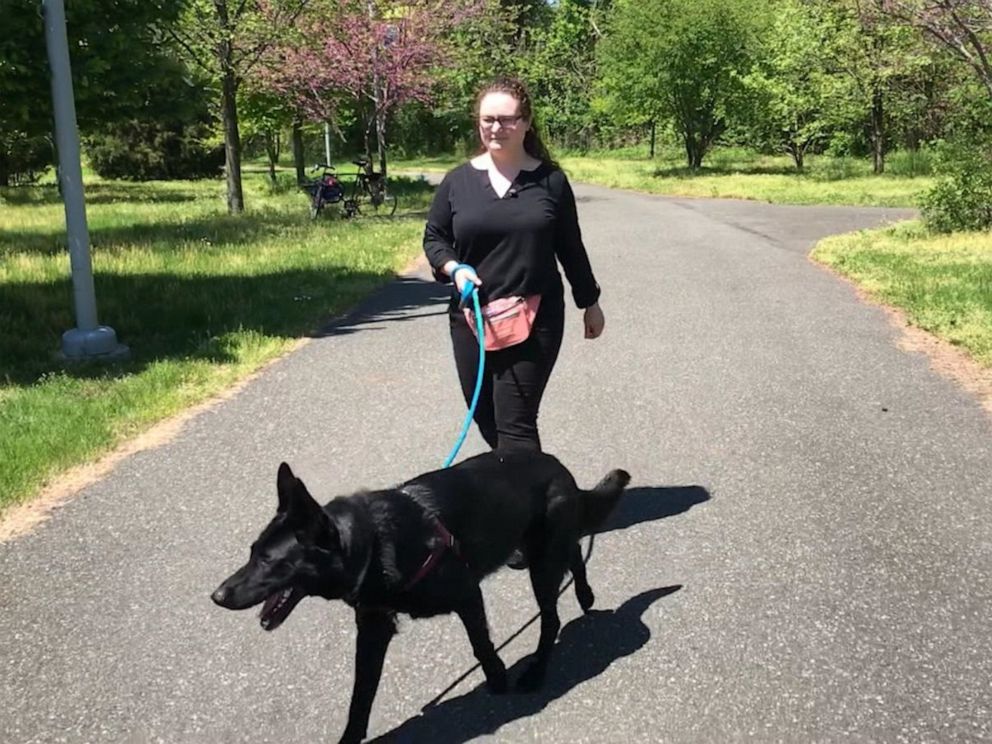 PHOTO: Anna Sharova is the foster mom of a 2-year-old German Shepherd named Ivey.