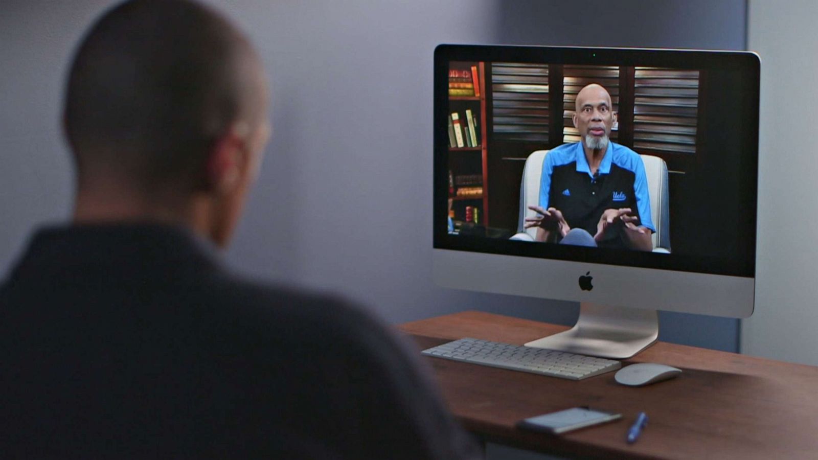 PHOTO: Kareem Abdul-Jabbar speaks with ABC News' T.J. Holmes in an interview that aired Dec. 14, 2020, on "Good Morning America."