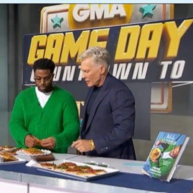 PHOTO: Chef Kwame Onwuachi shares recipes from his new cookbook "All Hours" on "Good Morning America" on Sept. 22, 2026.