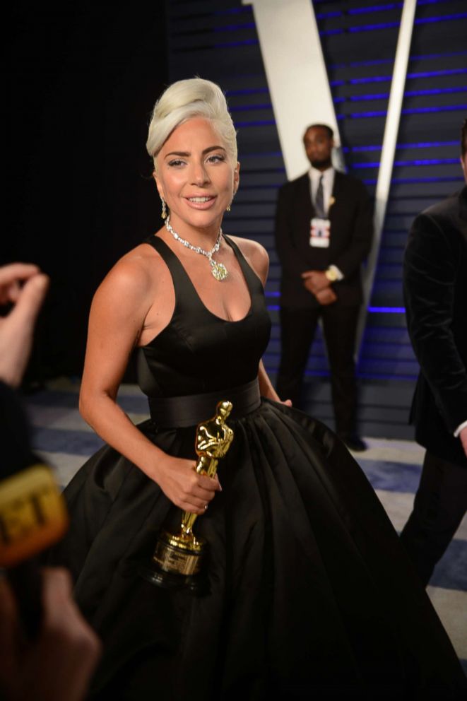 PHOTO: Lady Gaga arrives at the 2019 Vanity Fair Oscar Party.